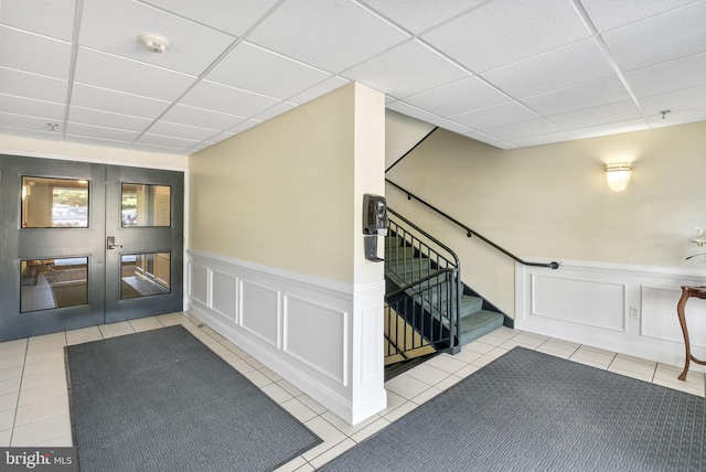 common area featuring stairs