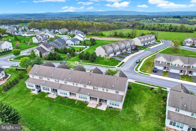 aerial view featuring a residential view