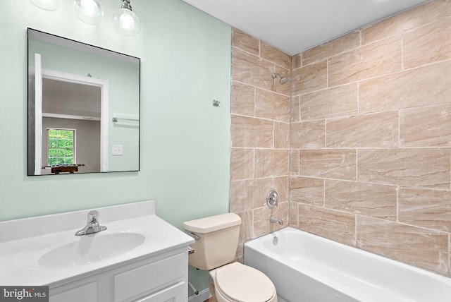 806 Windy Way, Front Royal, VA 22630 - bathroom with vanity, bathtub / shower combination, and toilet