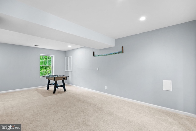 806 Windy Way, Front Royal, VA 22630 - basement featuring carpet flooring, baseboards, and recessed lighting