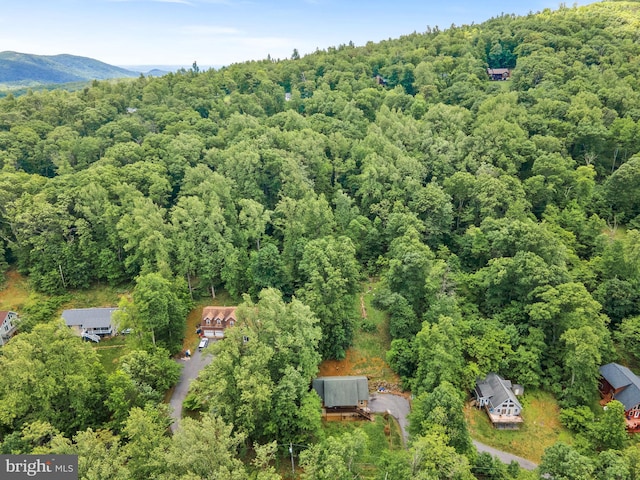 806 Windy Way, Front Royal, VA 22630 - drone / aerial view of a heavily wooded area and a mountain backdrop