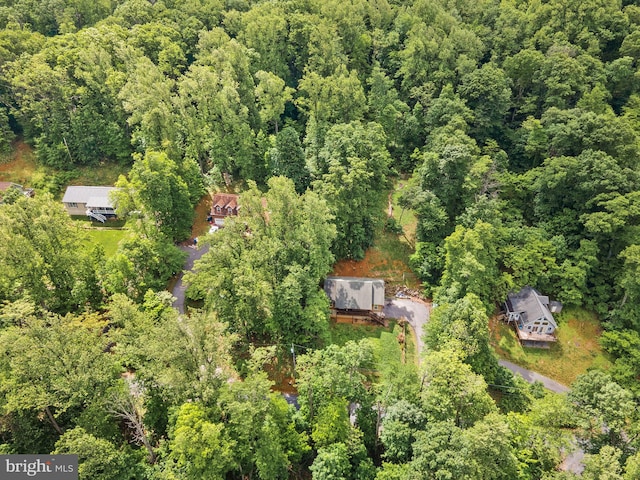 806 Windy Way, Front Royal, VA 22630 - aerial view of property and surrounding area with a heavily wooded area