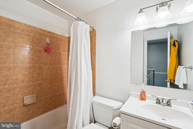 302 Argus Pl, Sterling, VA 20164 - bathroom with vanity, toilet, and shower / bath combination with curtain
