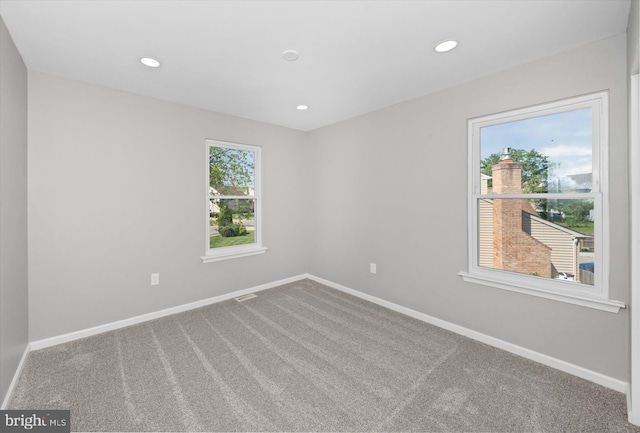 13 Sumac Ct, Newark, DE 19702 - spare room featuring carpet flooring, recessed lighting, and baseboards
