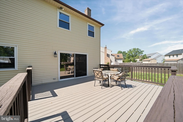 13 Sumac Ct, Newark, DE 19702 - deck with fence, outdoor dining area, and a residential view