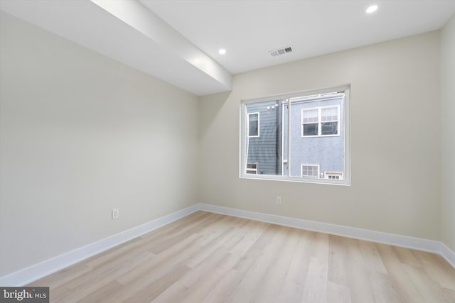 2230 Kimball St, Philadelphia, PA 19146 - unfurnished room featuring light wood-type flooring, baseboards, and recessed lighting