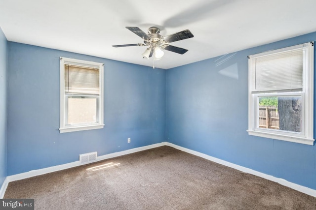 8 Sullivan Ave, Bellmawr, NJ 08031 - carpeted empty room featuring baseboards and ceiling fan
