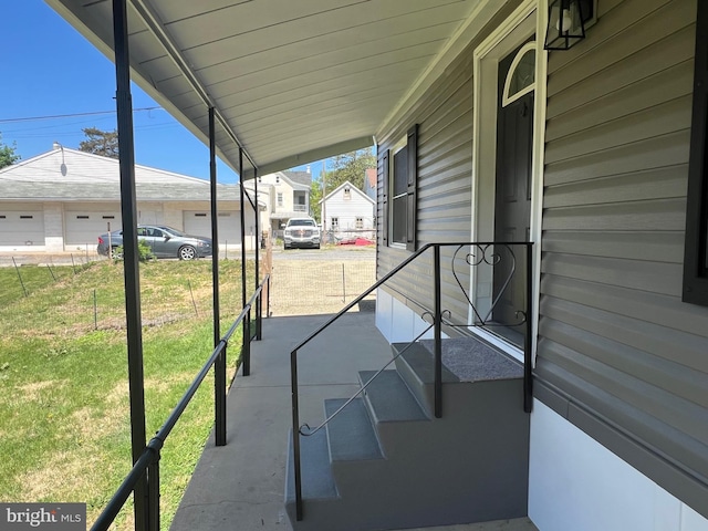 view of patio / terrace featuring a porch