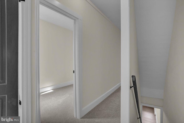 226 W Franklin St, Womelsdorf, PA 19567 - hallway with baseboards and carpet floors
