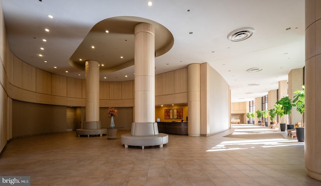 lobby with visible vents