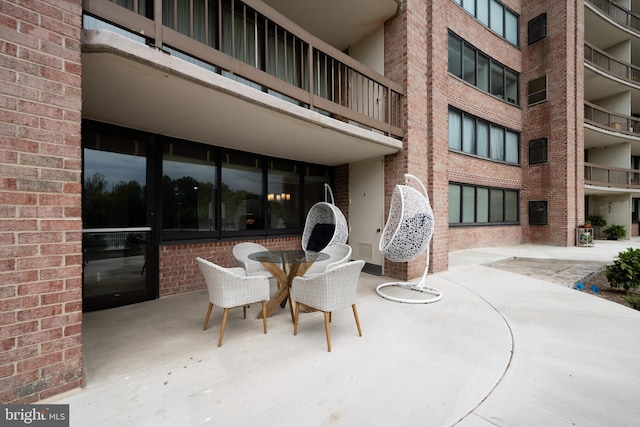 view of patio / terrace featuring outdoor dining area