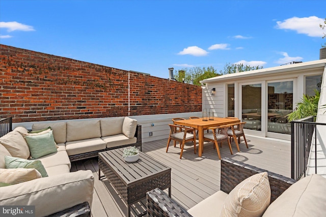1708 10th St NW, Washington, DC 20001 - deck with outdoor lounge area and outdoor dining area