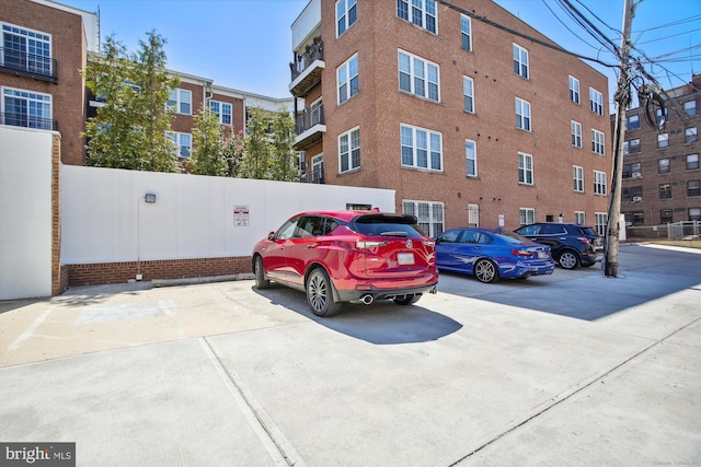 view of uncovered parking lot