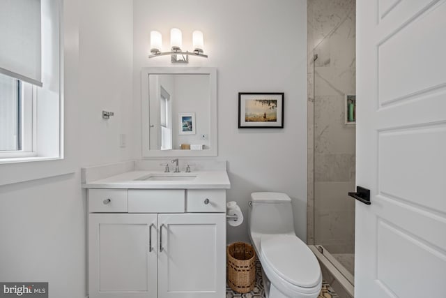 13 N Vendome Ave, Margate City, NJ 08402 - full bath with tiled shower, toilet, and vanity