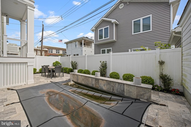 13 N Vendome Ave, Margate City, NJ 08402 - view of patio featuring a fenced backyard and outdoor dining space