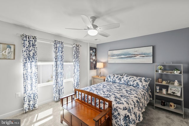 112 Maury Way, Winchester, VA 22602 - bedroom featuring baseboards, carpet flooring, and ceiling fan