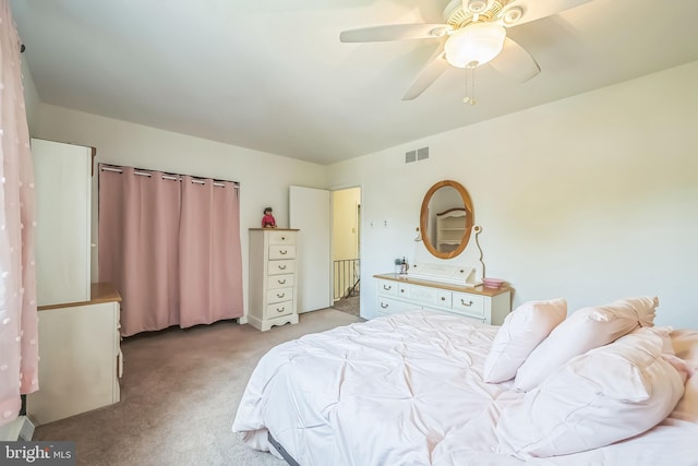 10 Shawnee Ln, Royersford, PA 19468 - bedroom with carpet floors and a ceiling fan