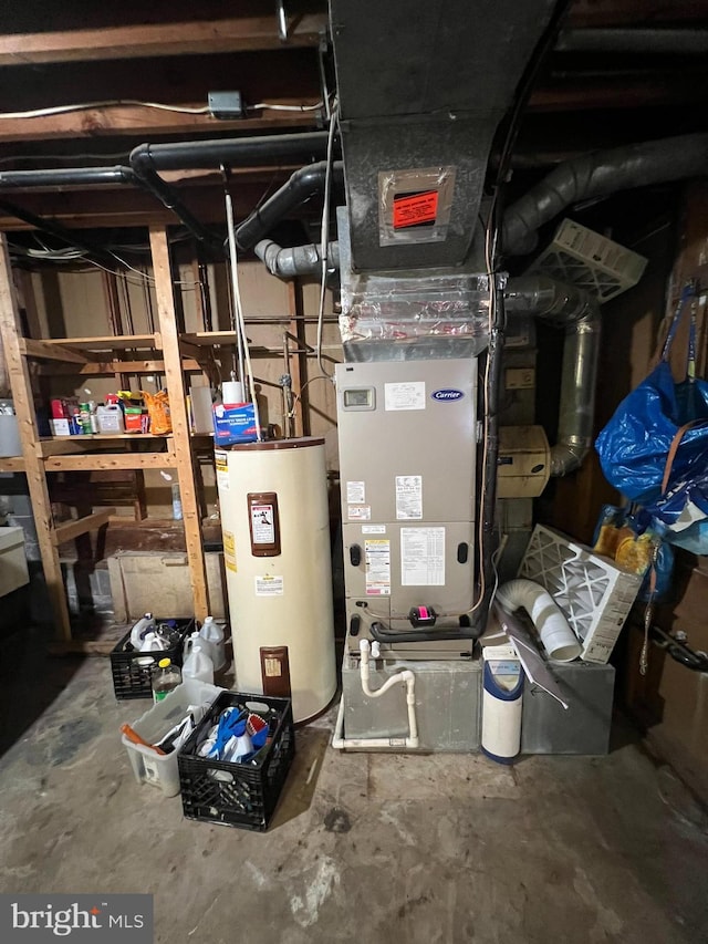 utilities featuring water heater