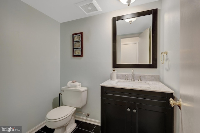 4303 S Valiant Ct, Annandale, VA 22003 - bathroom with tile patterned floors, baseboards, toilet, and vanity