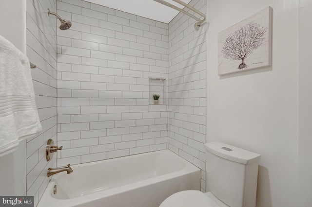 4303 S Valiant Ct, Annandale, VA 22003 - bathroom featuring toilet and shower / washtub combination