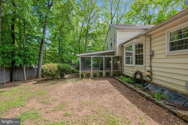 4303 S Valiant Ct, Annandale, VA 22003 - view of yard with a sunroom and fence