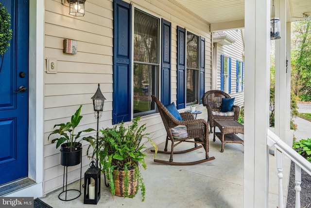 view of patio / terrace featuring a porch