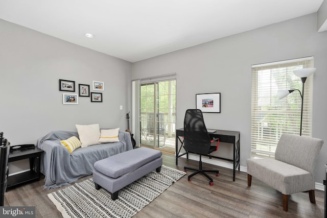 12152 Penderview Ter Unit 1322, Fairfax, VA 22033 - home office featuring baseboards and wood finished floors