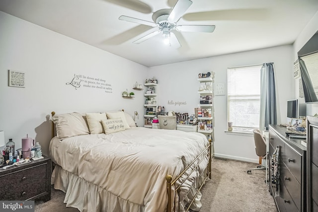 2 Rosebush Ct, Sicklerville, NJ 08081 - carpeted bedroom with a ceiling fan and baseboards