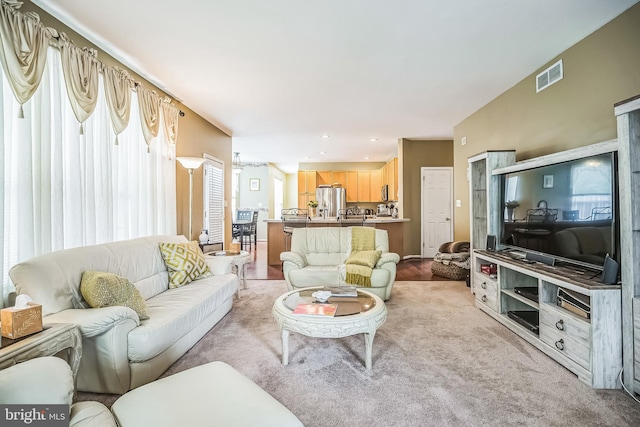 2 Rosebush Ct, Sicklerville, NJ 08081 - living room with plenty of natural light and light carpet