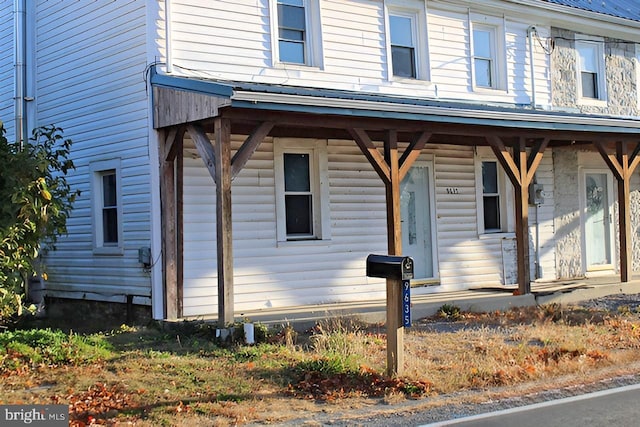 9635 Upper Strasburg Rd, Upperstrasburg, PA 17265 - doorway to property featuring a porch