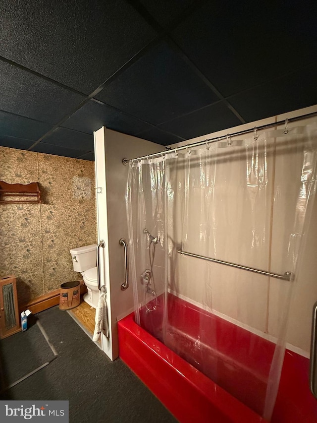377 Main St, Cedarville, NJ 08311 - below grade area featuring a paneled ceiling
