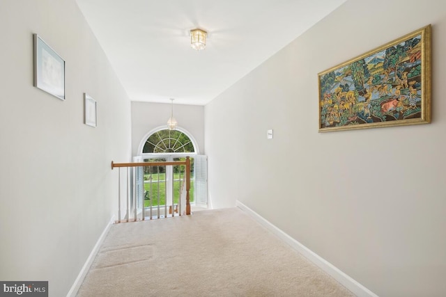14309 Cervantes Ave, Darnestown, MD 20874 - hallway with carpet flooring and baseboards