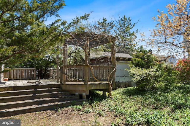 view of deck