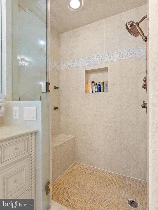 6 Jarretts Ct, Reisterstown, MD 21136 - bathroom featuring a shower stall and vanity