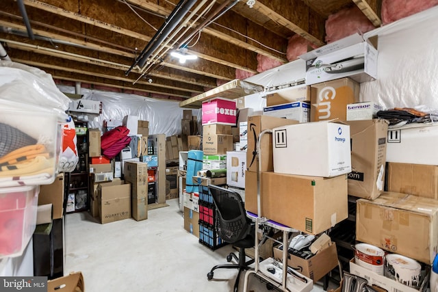 view of storage