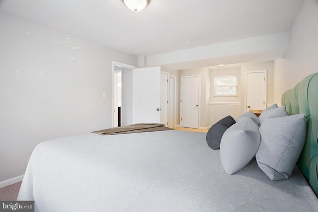bedroom with baseboards