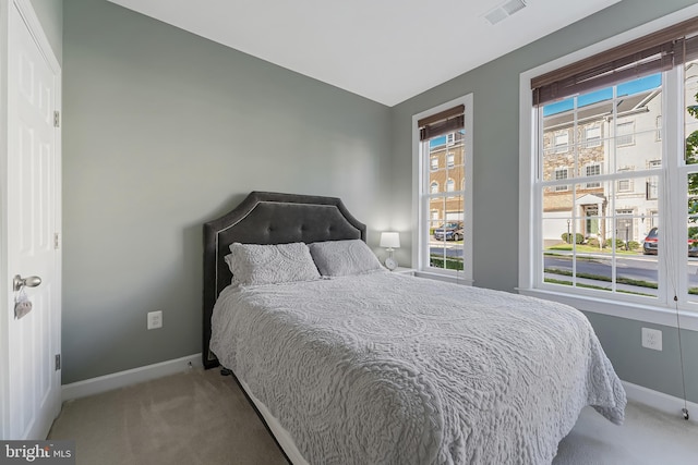 1524 Kinnaird Ter NE, Leesburg, VA 20176 - bedroom with baseboards, visible vents, and carpet
