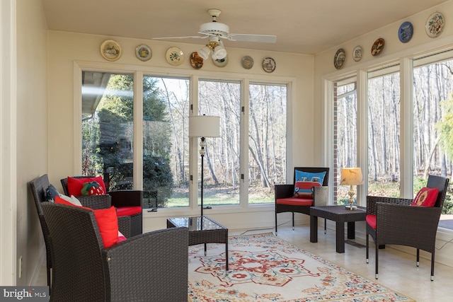 5983 Labs Run Ln, Penn Laird, VA 22846 - sunroom with baseboards and tile patterned floors