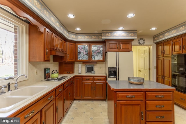 5983 Labs Run Ln, Penn Laird, VA 22846 - kitchen with white appliances, recessed lighting, a sink, and light countertops