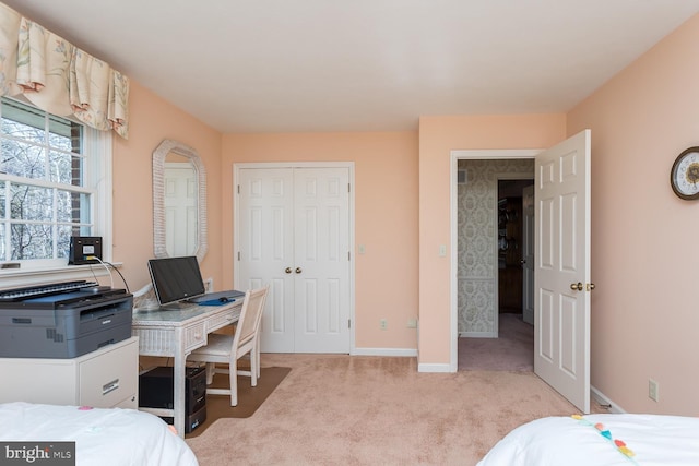 5983 Labs Run Ln, Penn Laird, VA 22846 - bedroom featuring light colored carpet, baseboards, and a closet
