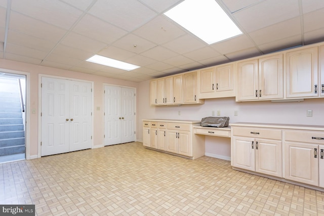 5983 Labs Run Ln, Penn Laird, VA 22846 - kitchen featuring light countertops, baseboards, and a paneled ceiling