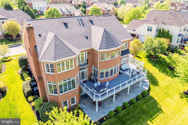 bird's eye view featuring a residential view