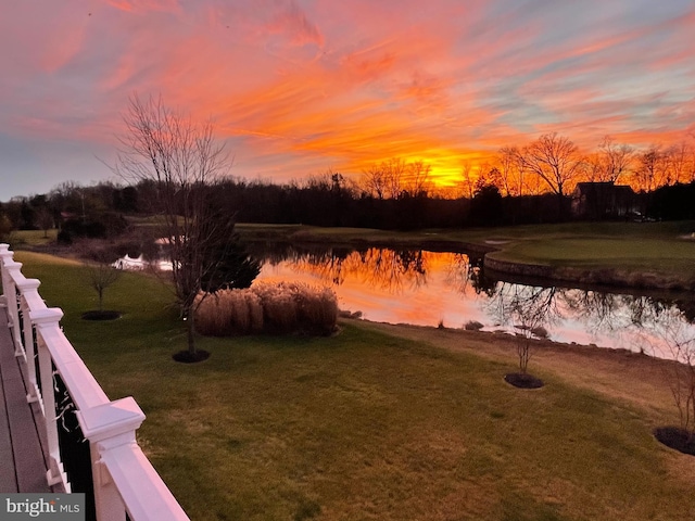 property view of water