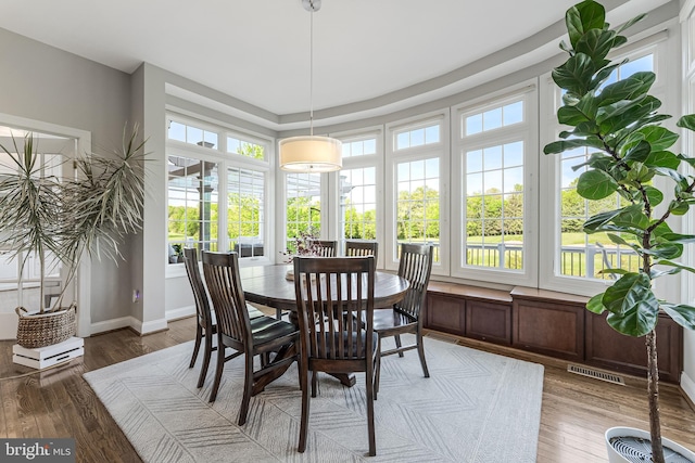 sunroom with visible vents