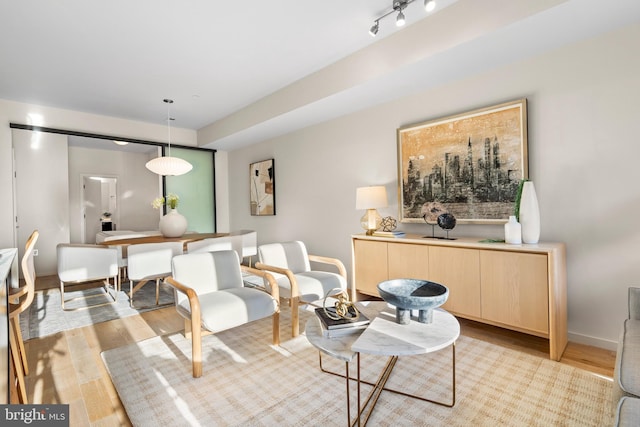 1224 11th St NW Unit 3, Washington, DC 20001 - living area featuring light wood-type flooring and baseboards
