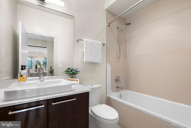1224 11th St NW Unit 3, Washington, DC 20001 - bathroom featuring vanity, bathtub / shower combination, and toilet