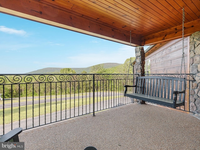 1996 Buck Mountain Rd, Bentonville, VA 22610 - balcony with a mountain view