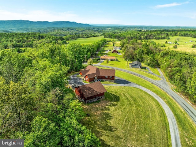 1996 Buck Mountain Rd, Bentonville, VA 22610 - aerial view of a forest and a mountain backdrop