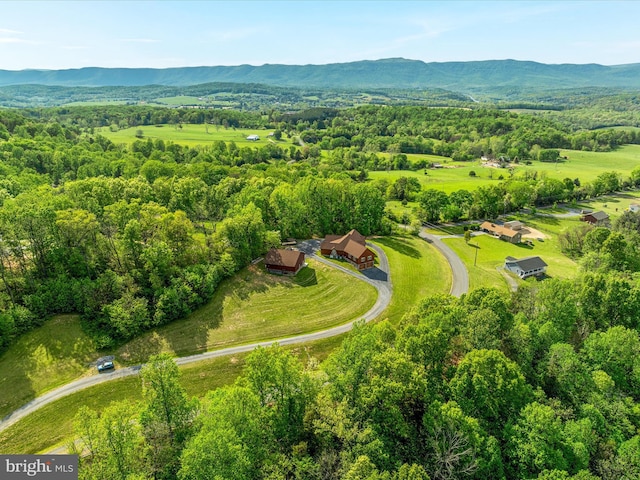1996 Buck Mountain Rd, Bentonville, VA 22610 - drone / aerial view of a mountainous background