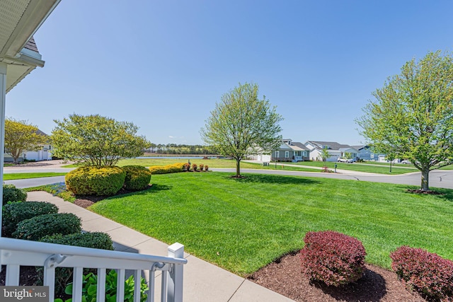 view of yard with a residential view